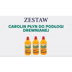 ZESTAW PŁYNÓW CAROLIN DO MYCIA PODŁOGI DREWNIANEJ 3X 1L